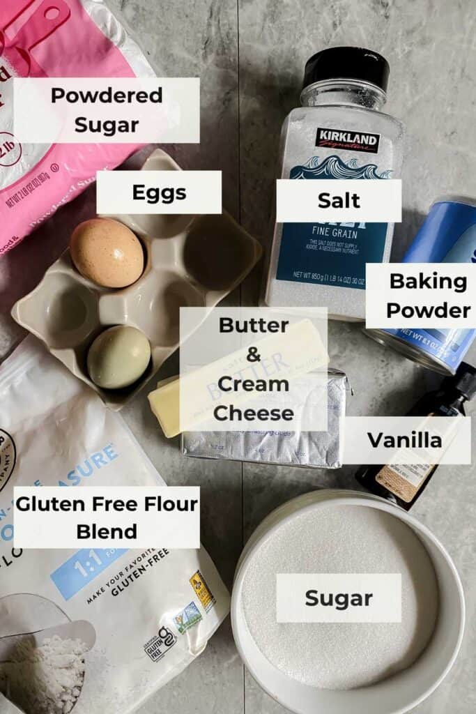 ingredients needed for the recipe laying on a counter