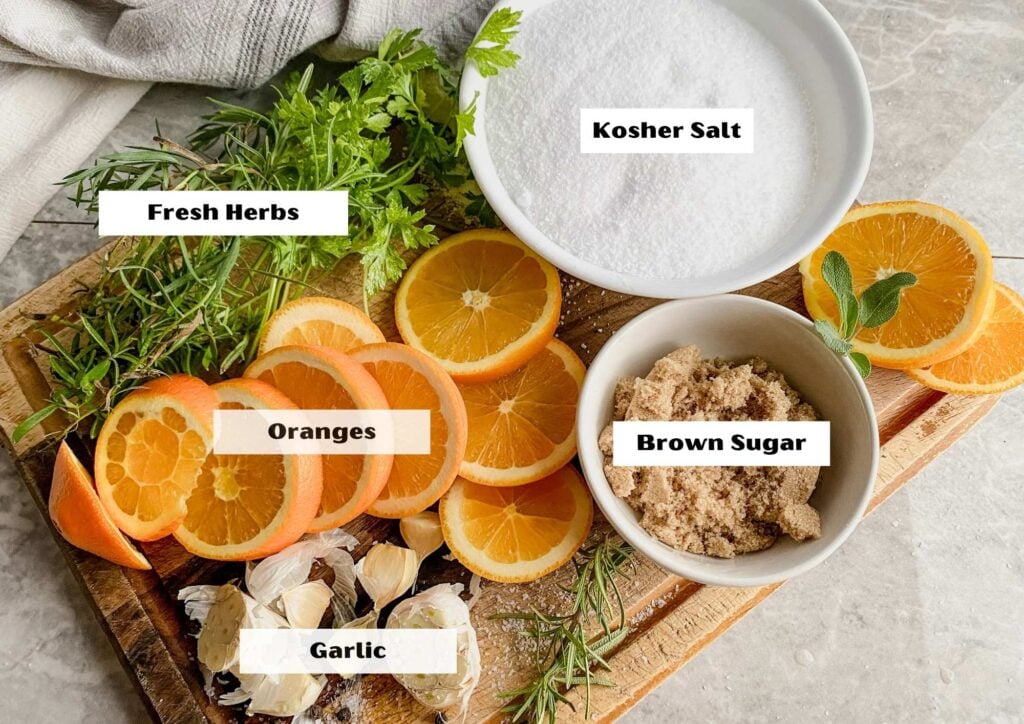simple ingredients laying on cutting board
