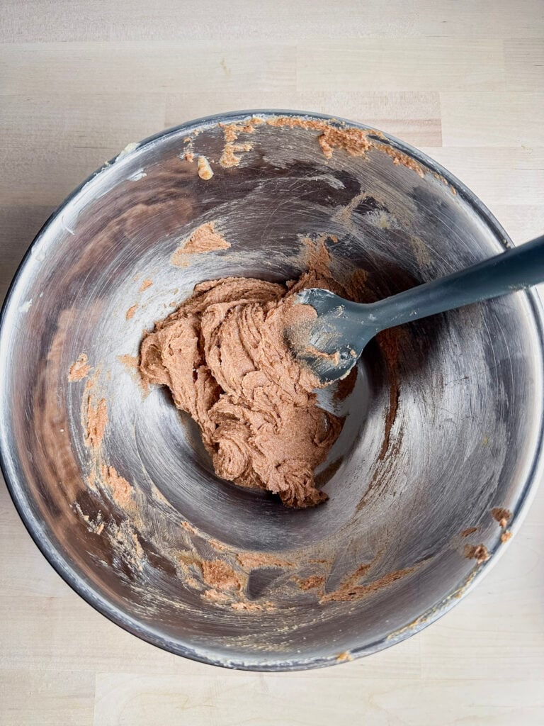 light brown sugar, warmed butter and cinnamon mixed together in a bowl