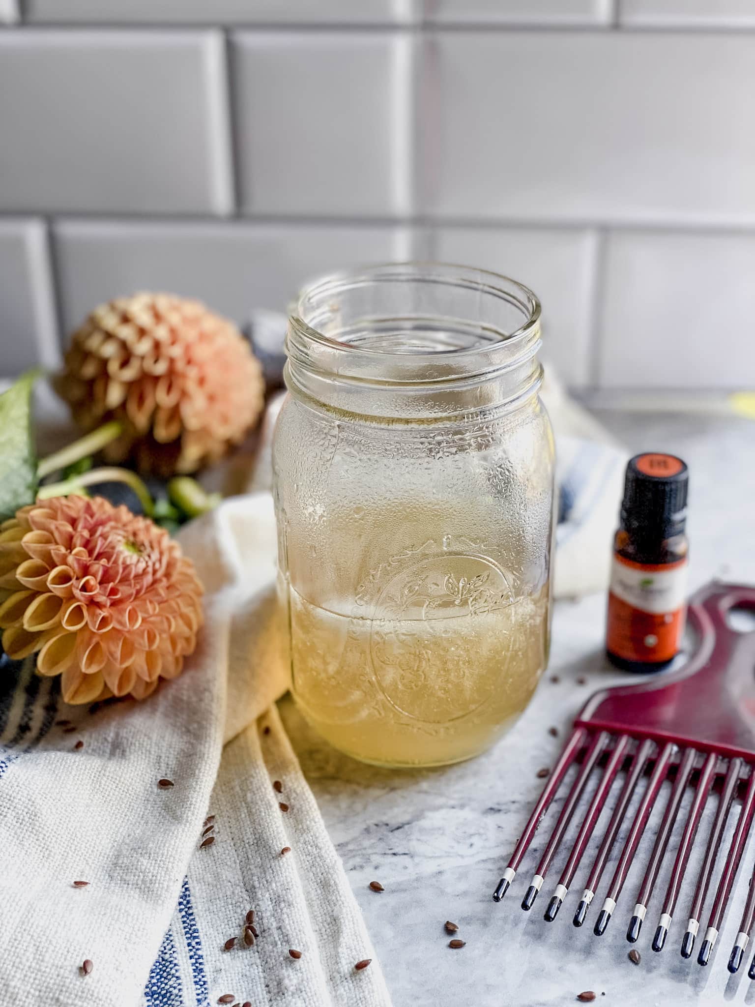 How to Make Homemade Flaxseed Hair Gel | Joanna Overly