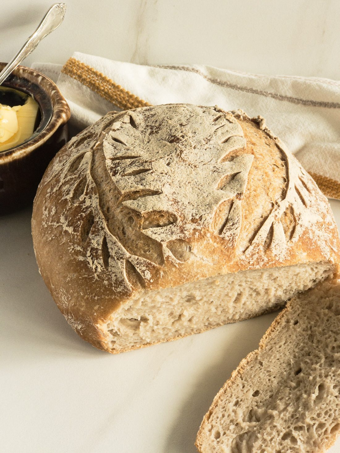 gluten free sourdough bread loaf GF