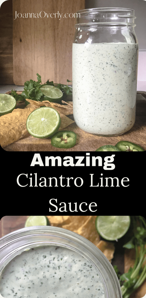 amazing cilantro lime sauce 