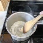melting butter on a cooktop