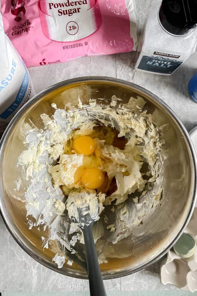 add eggs to mixture