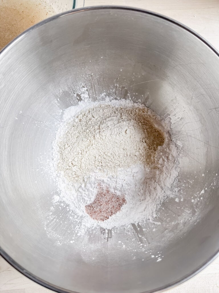 dry ingredients in large mixing bowl