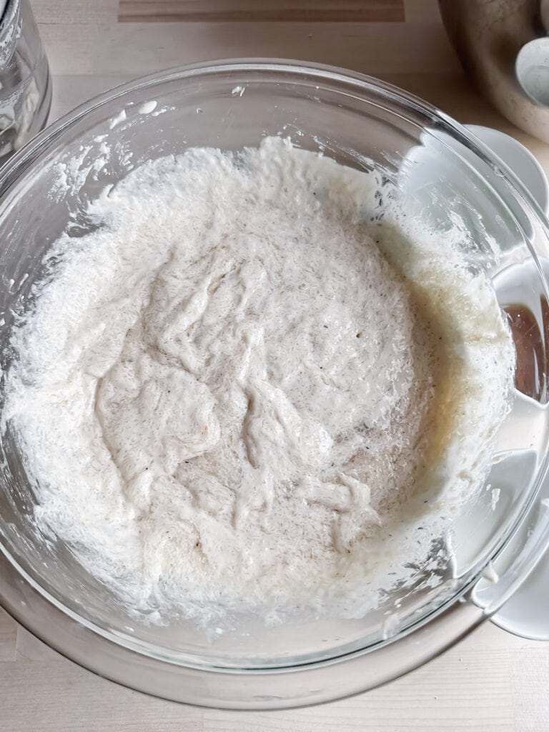whisk the wet ingredients together